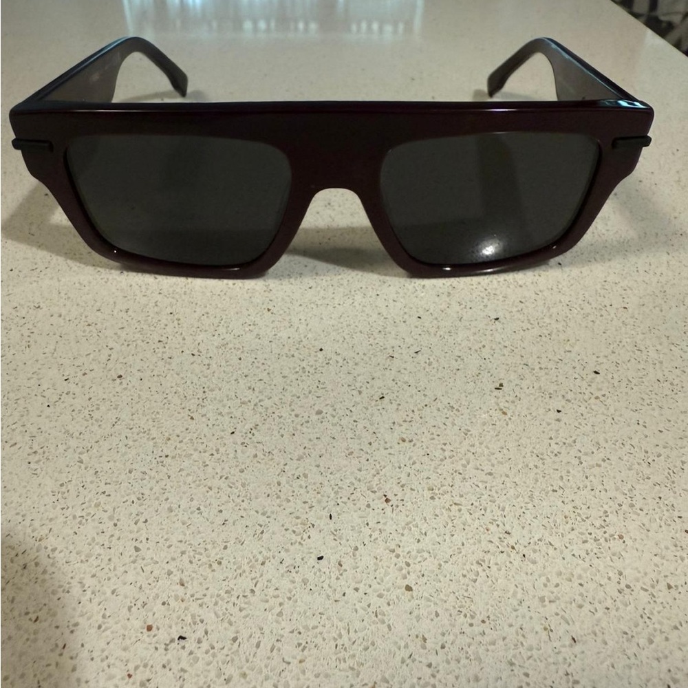 Fendi Burgundy and Black Men's Glasses Original